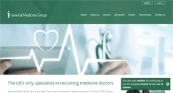Desktop Screenshot of generalmedicinegroup.co.uk